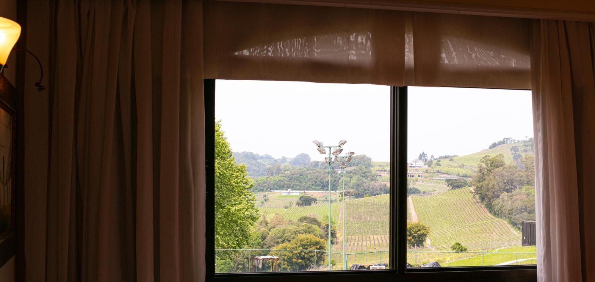 Spa Do Vinho Condominio Vitivinicola Bento Gonçalves Exterior foto A view of the Hunter Valley from a Hunter Valley wine cellar door